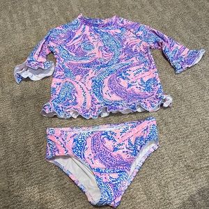 Lilly Pulitzer a rash guard set